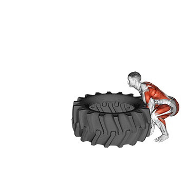 Demostración del ejercicio: Tire Flip: Fuerza Explosiva y Potencia de Cuerpo Completo